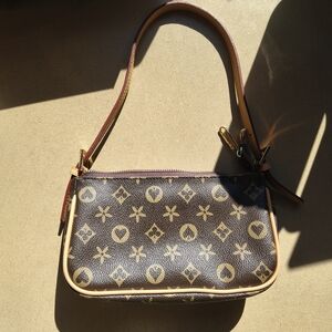 Brown Monogram Shoulder Bag